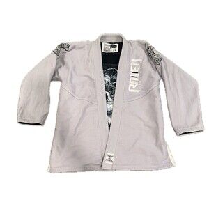 Raven Fightwear Men's Thor Nordic Uniform Premium BJJ Gi Grey A3t1 Top A2t1 Bott